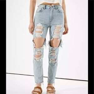 AE Ripped Mom Jeans